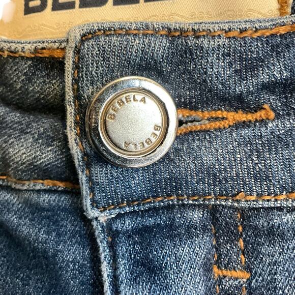 BEBELA Blue Denim Jeans Butterfly Embroidered Girls Size 36/USA 4 - Picture 3 of 11